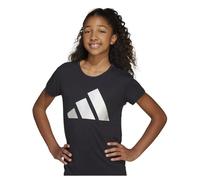 adidas Season Essentials Glam T-Shirt Kids T-Shirt Niñas y Niñas (Paquete de 1), Negro/Silvmt, 13-14 Años