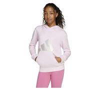 adidas Seasonal Essentials Glam Cotton Hoodie Kids Sudaderas, CLPINK/SILVMT, 9-10 Years para Niñas