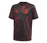 Adidas Selección Española Temporada 2020/21 Camiseta Calentamiento, Unisex, Negro/Buruni, 128
