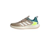 adidas Defiant Speed W, Shoes-Low Mujer, Wonder Beige/Core White/Lucid Lemon, 38 EU