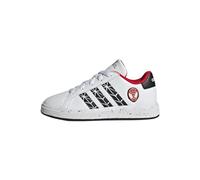 adidas Shoes - Low Grand Court Spider-Man K, FTWR White/Core Black/Better Scarlet, IG7169, 33