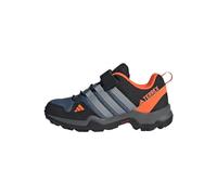 adidas Terrex AX2R Hook-and-Loop Hiking Shoes, Low, Wonder Steel/Grey/Impact Orange, 38 2/3 EU