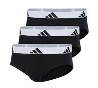 Adidas Slip Hombres, 3er Paquete - Calzoncillos, Active Flex Algodón, Logo, Liso