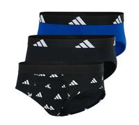 Adidas Slip Hombres, 3er Paquete - Calzoncillos, Active Flex Algodón, Logo, Liso