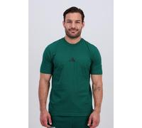 adidas Hombre Essentials Small Logo Single Jersey tee, Collegiate Green/Black, L