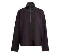 adidas Soft Lux - Sudadera con Cremallera de un Cuarto para Mujer, Color Negro