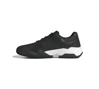 adidas Solematch Control 2 Tennis Shoes, Zapatillas de Tenis Hombre, Core Black/Cloud White/Silver Metallic, 43 1/3 EU