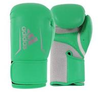 Adidas Speed 100 - Guantes de boxeo, 14 oz, Lima/Plata