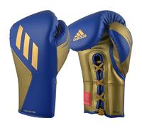 ADIDAS SPEED TILT 350 PRO - Guantes de entrenamiento con cordones azules, dorado metálico, 473 ml