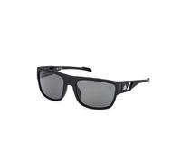 Adidas Sport Hombre Adidas Sport SP0082 02A Gafas de sol Inyectado Negro Gris Cuadrada Polarizado