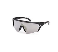 Adidas Sport Hombre SP0063 02G Gafas de sol Inyectado Negro-opaco Marrón Máscara Normal Espejo