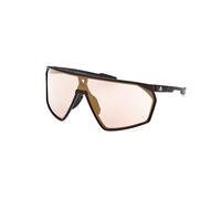 Adidas Sport Hombre SP0073 02G Gafas de sol Plástico Negro-opaco Marrón Máscara Normal Espejo