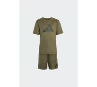 adidas Unisex niños Sport Seasonals Camo Sport Set Little Kids Track_Suit, olive strata/night cargo/jungle ink, 6-7 Years