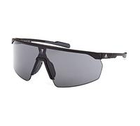 adidas Sport SP0075 Gafas de Sol Mujer, Gafas de Sol Deportivas Delgadas y Ligeras, Forma de Lente Máscara, Lentes Ahumados, Negro Mate