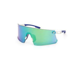 Adidas Sport Unisex Adidas Sport SP0090 ADIDAS DUNAMIS 21Q Gafas de sol Inyectado Blanco Verde Máscara Normal