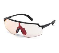 Adidas Sport Unisex SP0028 01C Gafas de sol Plástico Negro lúcido Gris Máscara Fotocromático