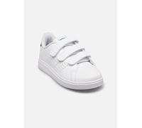 adidas Advantage Base 2.0 Shoes Children, Zapatos Unisex Adulto, Cloud White/Cloud White/Green, 34 EU
