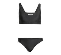 adidas Donna Padded Bralette Bikini Set, Black/White, 34