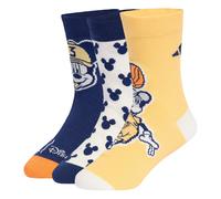 adidas Unisex - Bambini e ragazzi DISNEY MICKEY MOUSE SOCKS, dark blue/off white/Semi Ice Tangerine, 5-6 Years