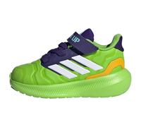 adidas Unisex Kids' Zapatilla Marvel Iron Hulk Runfalcon 5 (Bebés), Semi Solar Green/Cloud White/Collegiate Purple, 26