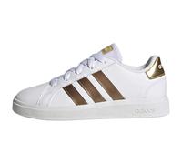 adidas Grand Court Sustainable Lace Shoes, Zapatillas de Tenis, Cloud White/Cloud White/Matte Gold, 31 EU