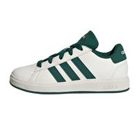 adidas Grand Court Lifestyle Tennis Lace-up Shoes, Zapatos Unisex niños, Blanquecino Collegiate Green Core Black, 38.5 EU