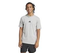ADIDAS SPORTSWEAR Camiseta básica de manga corta con logo pequeño. Color Gris Jaspeado