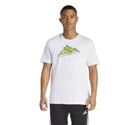 adidas Uomo Novelty Mini Graphic T-Shirt, White, XL