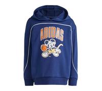 adidas Unisex - Bambini e Ragazzi Disney Mickey Mouse Hooded Sweatshirt, Dark Blue/Pure Orange/Off White, 7-8 Years