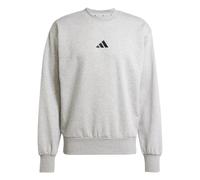 adidas Uomo Essentials FEELCOZY Fleece Sweatshirt, Medium Grey Heather/Black, M