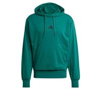 adidas Hombre Essentials FEELCOZY French Terry Hoodie, Collegiate Green/Black, XS