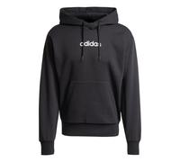 adidas Hombre Essentials Linear Fleece Hoodie Sweatshirt, Black/White, L