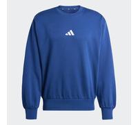 adidas Uomo Essentials FEELCOZY Fleece Sweatshirt, Dark Blue/White, M