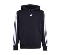 adidas Unisex niños Essentials 3 Stripes Hoodie, Black/White, 9-10 Years