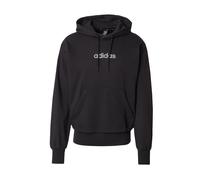 adidas Hombre Essentials Linear French Terry Hoodie, Black/White, L