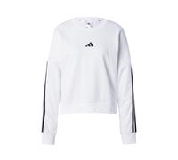 Adidas Donna Essentials 3-Stripes French Terry Sweatshirt, White/Black, S