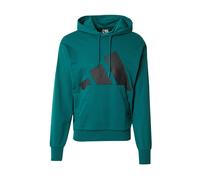 adidas Hombre Essentials Big Logo French Terry Hoodie, Collegiate Green/Black, S