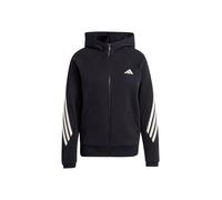 ADIDAS SPORTSWEAR Camiseta deportiva 'STADIUM THREE STRIPES FULL ZIP' negro / blanco XL EUR