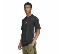 ADIDAS SPORTSWEAR Camiseta Essentials Single Jersey con 3 bandas laterales. Color Negro