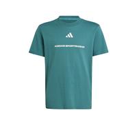ADIDAS SPORTSWEAR Camiseta funcional 'adidas Slogan Single Jersey' esmeralda / blanco 164 esmeralda / blanco