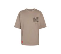 adidas Men's Camiseta Estampada Audi Formula One Team Elevated II SS, Simple Brown/Hi-Res Red