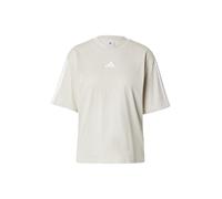 ADIDAS SPORTSWEAR Camiseta funcional 'ESSENTIALS 3-STRIPES BOYFRIEND' gris claro / blanco XS-S EUR