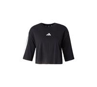 ADIDAS SPORTSWEAR Camiseta funcional 'ESSENTIALS 3-STRIPES COTTON LOOSE' negro / blanco XL-XXL EUR
