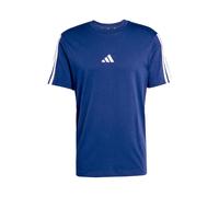 Adidas Uomo Essentials Three Stripes Single Jersey tee, Dark Blue/White, L