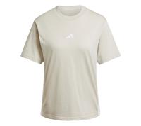 Adidas Donna Essentials 3-Stripes Cotton T-Shirt, Wonder Alumina/White, XL