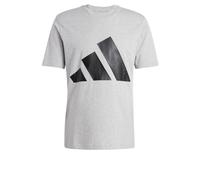 Adidas Camiseta Essentials Big Logo Single Jersey para hombre Gris moteado/Negro XL