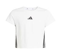 adidas Bambine e Ragazze Essentials Logo T-Shirt, White/Black, 7-8 Years