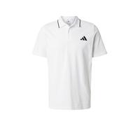 adidas Hombre Essentials Small Logo Pique Polo Shirt, White/Black, S