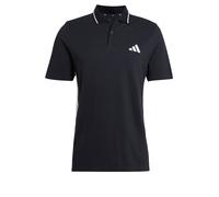 adidas Hombre Essential Three Stripes Pique Polo Shirt, Black/White, XL