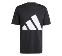 adidas Uomo Essentials Big Logo Single Jersey tee, Black/White, XS